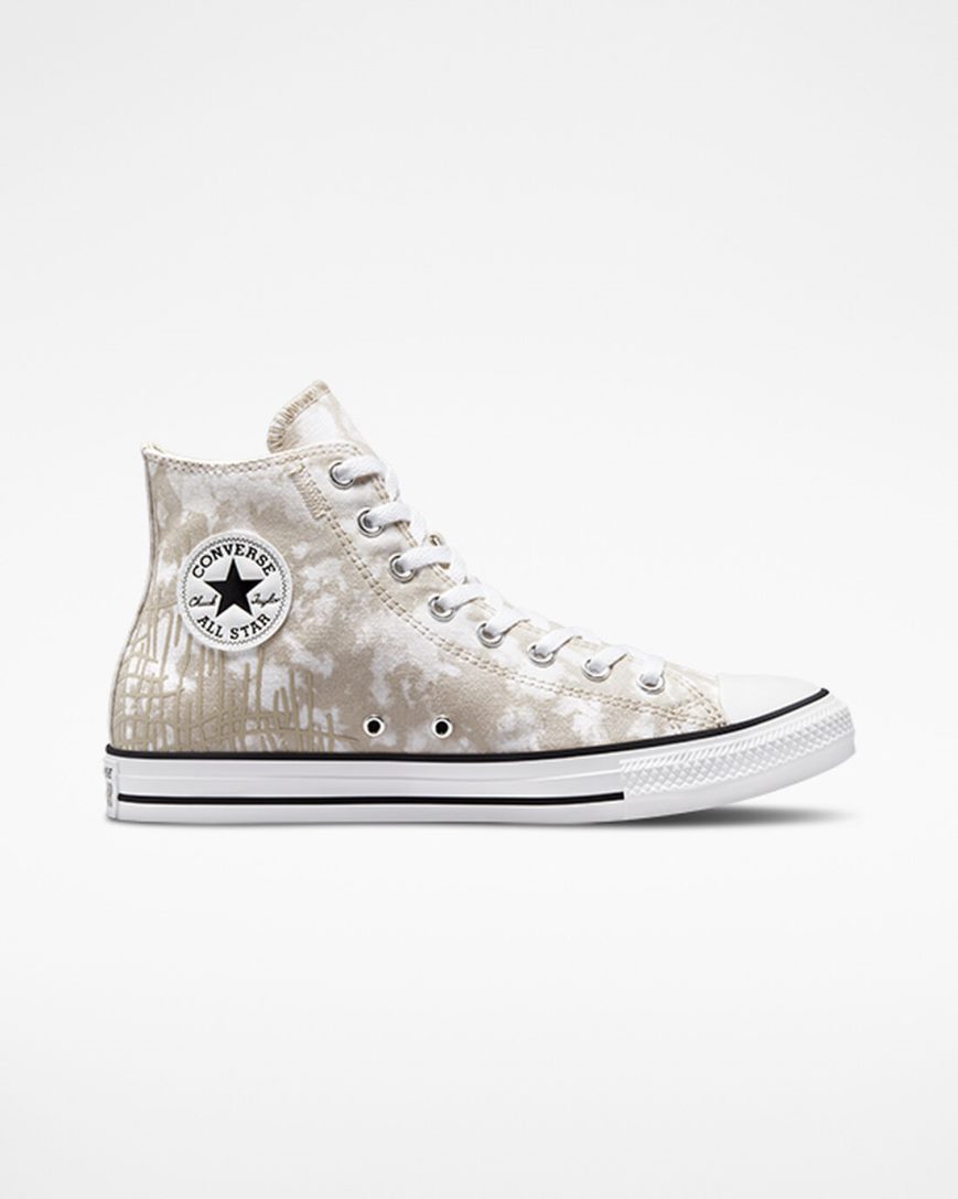 Men\'s Converse Chuck Taylor All Star Dip Dye High Top Shoes Grey / White / Black | AU 0396CX